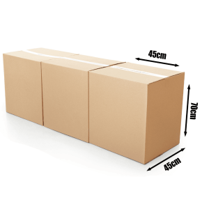 Large Cardboard Boxes- 45x45x70cm (Brown)