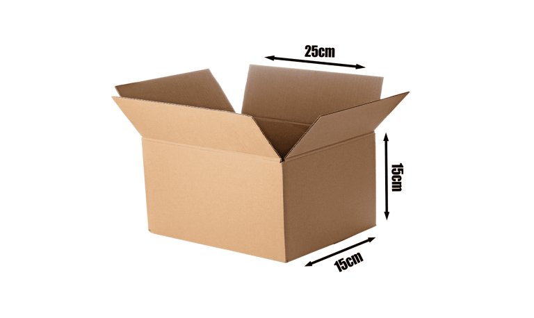Small Cardboard Boxes- 25x15x15cm (Brown)