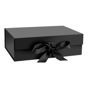 Black Gift Boxes - 32x20x10cm (1200 GSM)