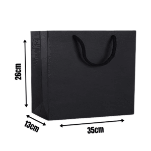 Black Gift Bags- 35x13x26cm (200 GSM)