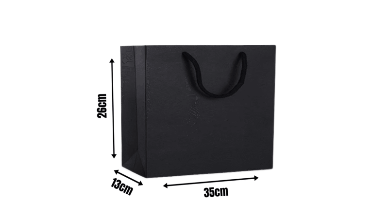 Black Gift Bags- 35x13x26cm (200 GSM)