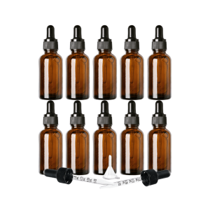 Amber Glass Dropper Bottles – 30ml