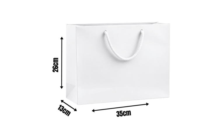 White Gift Bags- 35x13x26cm (200 GSM)