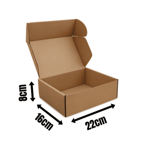 Cardboard Boxes- 22x16x8cm (Brown)