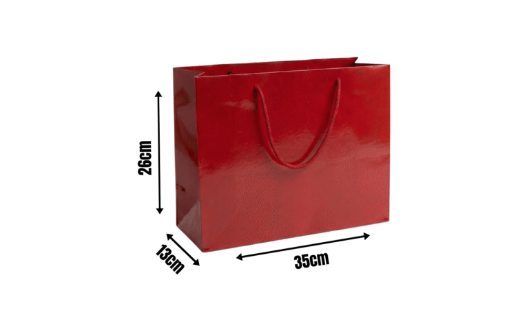 Red Gift Bags - 35x13x26cm (200 GSM)
