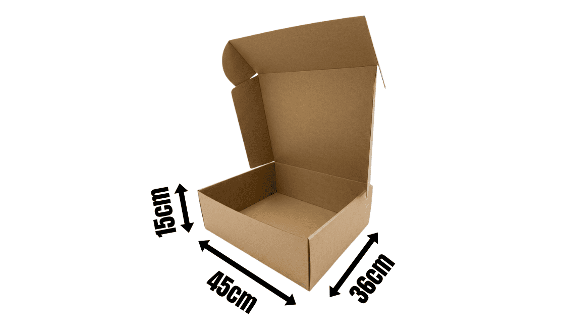Cardboard Boxes- 45x36x15cm (Brown)