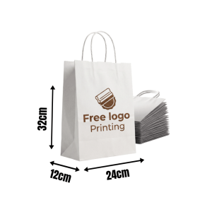 Paper Bags - 24x32x12cm (White)