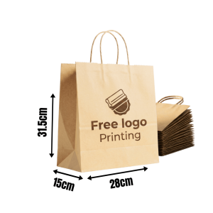 Paper Bags - 28x31.5x15cm (Brown)