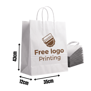 Paper Bags - 35x43x12cm (White)